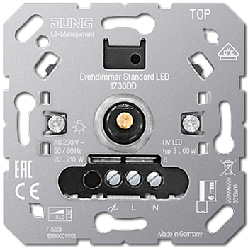 1730DD Роторный диммер стандарт LED Jung фото