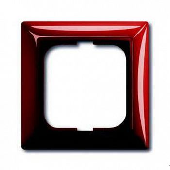 1725-0-1516 Рамка Basic 55 Foyer-red 1-постовая ABB фото